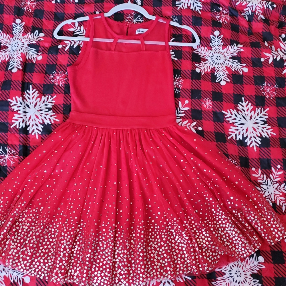 Sparkly red dress girls large